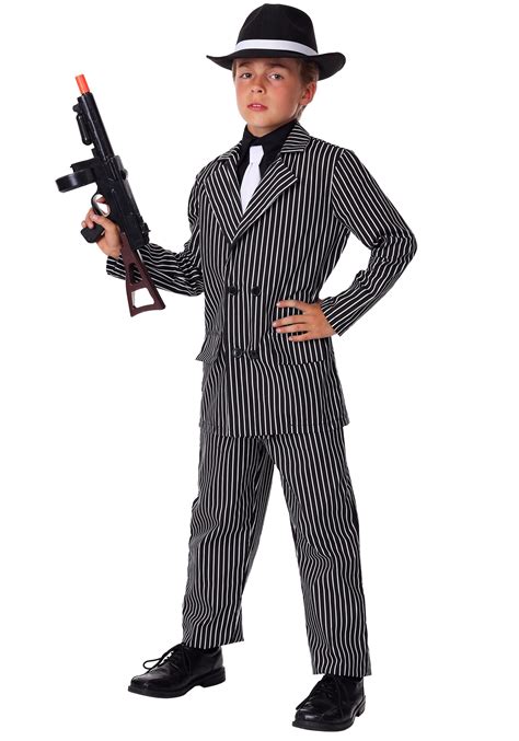 Boys Deluxe Gangster Costume- Child 20s Gangster Halloween Costumes