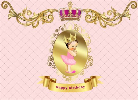 Little princess Royal Crown Newborn Photography Background Birthday ...