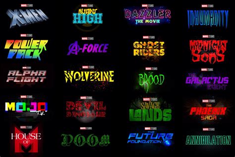 Bored. Did some mock up logos of series/movies I’d love to see some day on Disney+ : marvelstudios