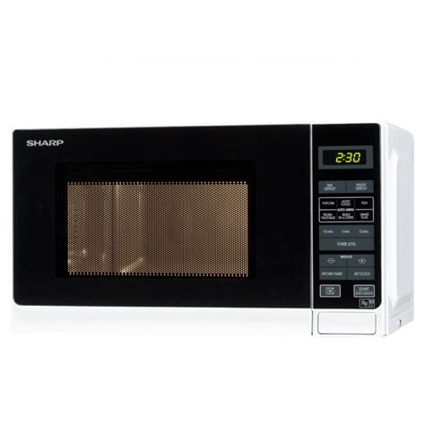 Sharp R272WM 20L 800W Freestanding Microwave in White | Donaghy Bros.