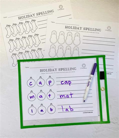 3 Free Holiday Word Mapping Worksheets - Literacy Learn