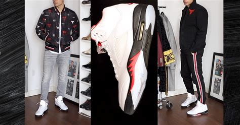 How To Style the Jordan 5 Fire Red — LEVITATE STYLE