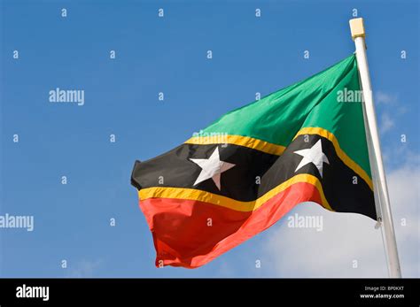 St kitts nevis flag hi-res stock photography and images - Alamy