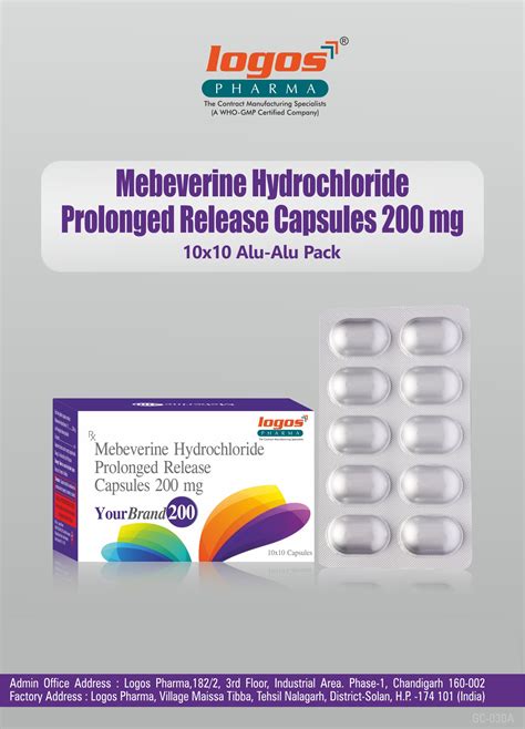 Mebeverine HCl 200 mg SR Capsule – Logos Pharma