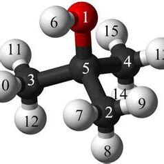 The structure of Tert-butyl alcohol. | Download Scientific Diagram