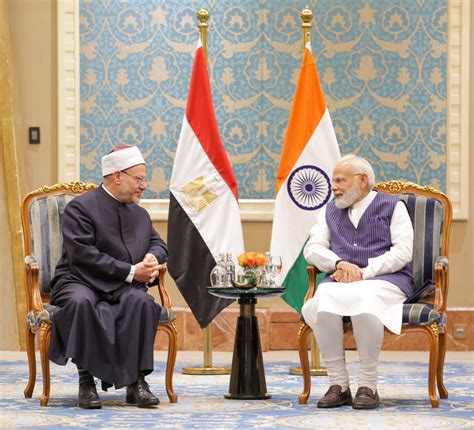 Grand Mufti of Egypt praises PM Modi for 'promoting unity' in India - Muslim Mirror