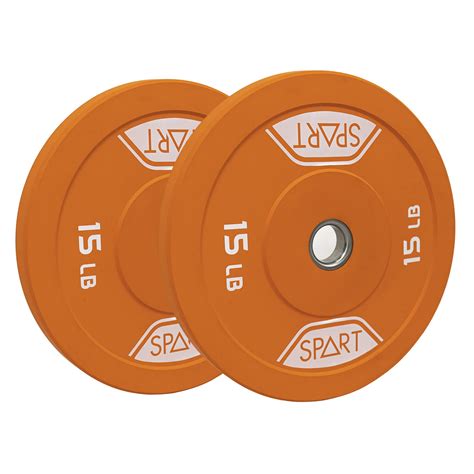 SPART Rubber Color Coded Bumper Plate 2 Inch Weight Plates with ...