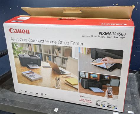 Lot - A Canon Pixma TR4560 All in One Printer in original box