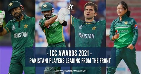 ICC Awards 2021 - Pakistani Players leading from the Front - Green Team