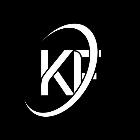 KF logo. K F design. White KF letter. KF letter logo design. Initial letter KF linked circle ...