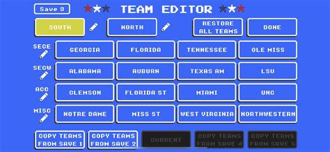 Full College teams with unis in Retro Bowl : r/RetroBowl