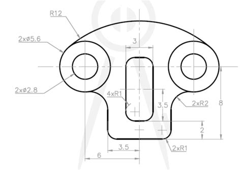 Solved for the following drawing draw it in Autocad with | Chegg.com