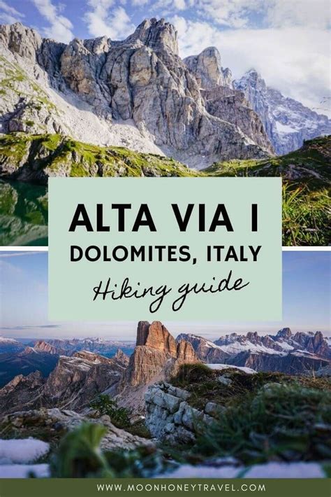 Alta Via 1 Dolomites Hiking Guide + MAP | Moon & Honey Travel | Hiking ...