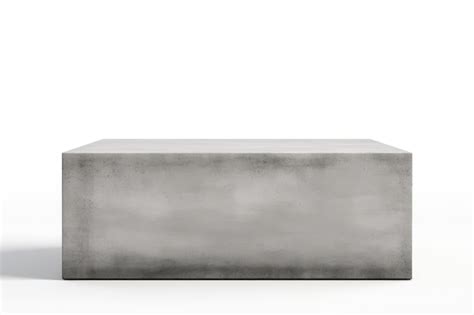 Premium AI Image | a grey box with a gray top sits on a white background.