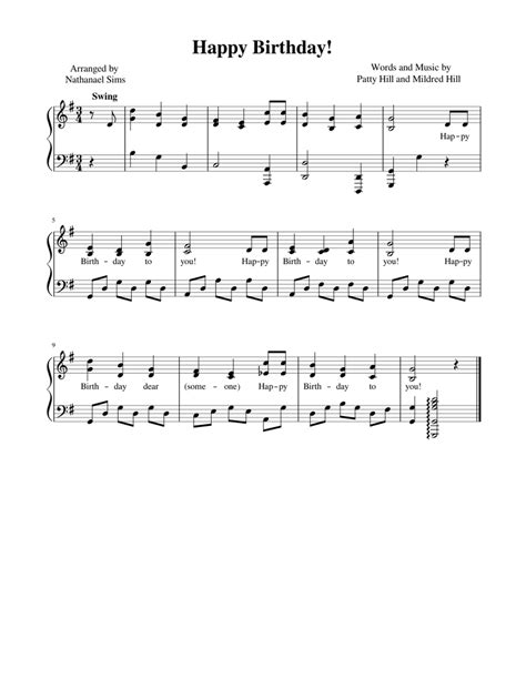 Happy Birthday Sheet music for Piano (Solo) | Musescore.com