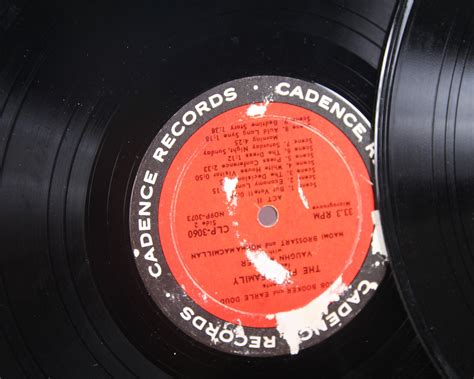 3 Vintage 33 1/3 Records / Red Vinyl Records / Antique Vinyl Records Decorations / Old Records ...