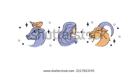 Astrological Earth Element Zodiac Signs Vector Stock Vector (Royalty Free) 2217823545 | Shutterstock