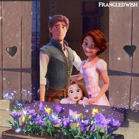 Rapunzel, Eugene and their daughter Oh my gosh I love this so much! | Disney rapunzel, Disney ...