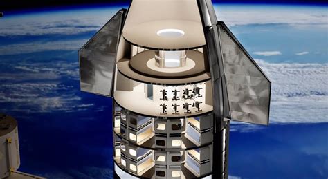 SpaceX Starship interior concept for 64 passengers | human Mars