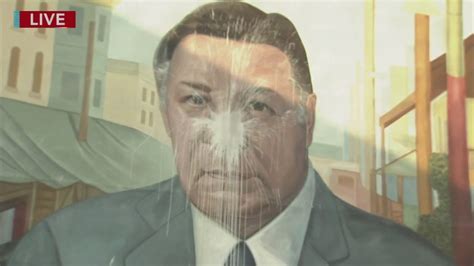 Frank Rizzo mural defaced with paint in South Philadelphia - 6abc ...