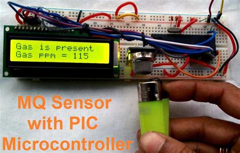 Gas Detection and PPM Measurement using PIC Microcontroller and MQ Gas Sensors