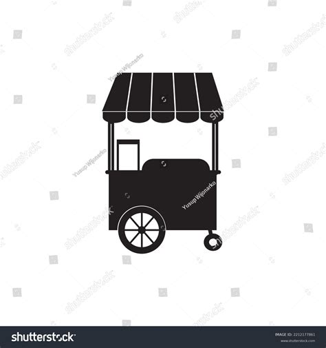 Food Cart Icon Logo Vector Design Stock Vector (Royalty Free ...