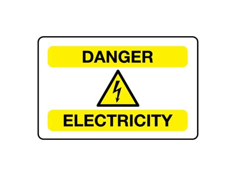 Electricity Safety Signs