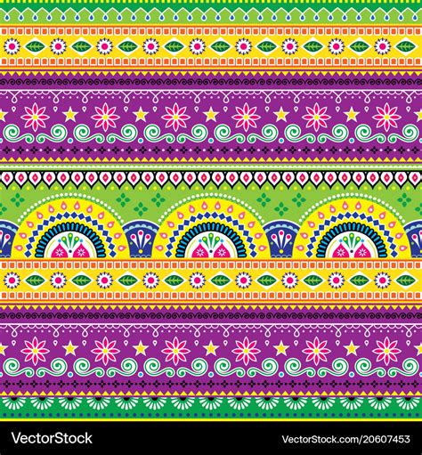 Jingle trucks pattern pakistani truck art Vector Image