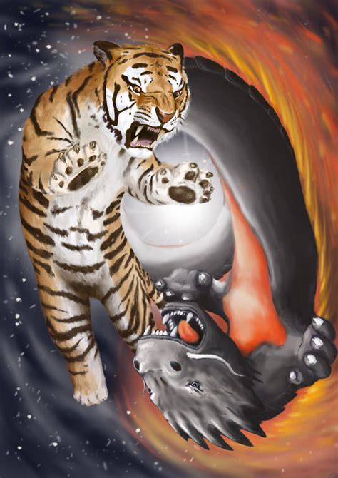 tiger and dragon by fireick on DeviantArt