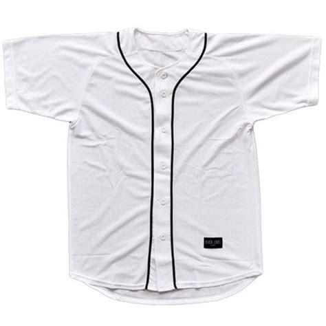 Items similar to MEDIUM size White Mesh Baseball Jersey Plain BLVCK ...