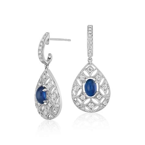 White Sapphire Earrings