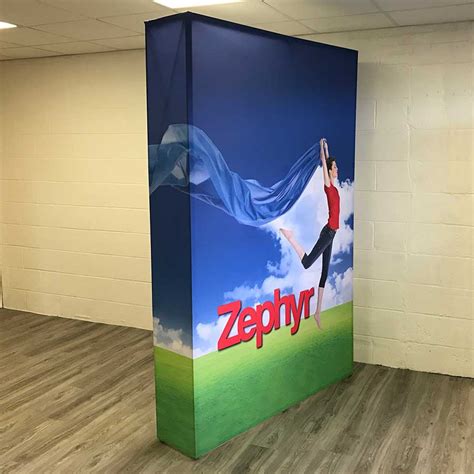 Zephyr's new Fabric Pop-up Backdrop, large graphic display