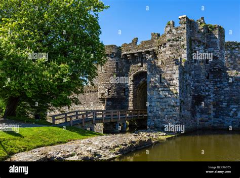 Entrance to Beaumaris Castle, Beaumaris, Anglesey, Wales, UK Stock ...