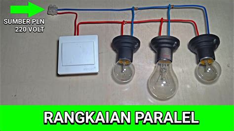 Rangkaian Listrik Rangkaian Lampu Rumah Paralel Pada Listrik Volt | The ...