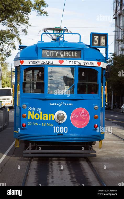 Electric tram in Melbourne, Victoria, Australia Stock Photo - Alamy