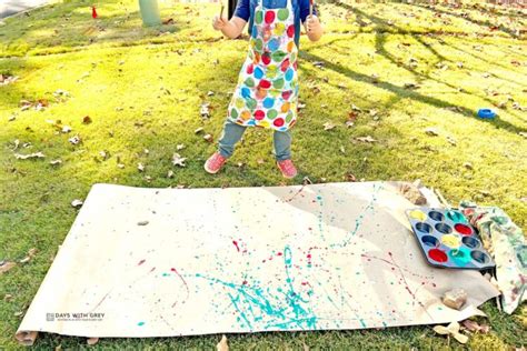 How to Splatter Paint for Kids - Days With Grey