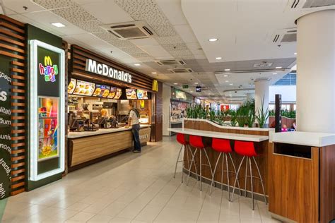 McDonald S Restaurant Inside the Mall. Editorial Stock Photo - Image of ...