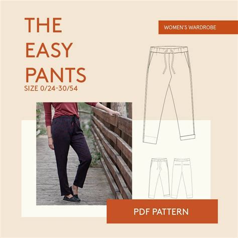 Easy pants sewing pattern | Pants sewing pattern, Women pants pattern ...