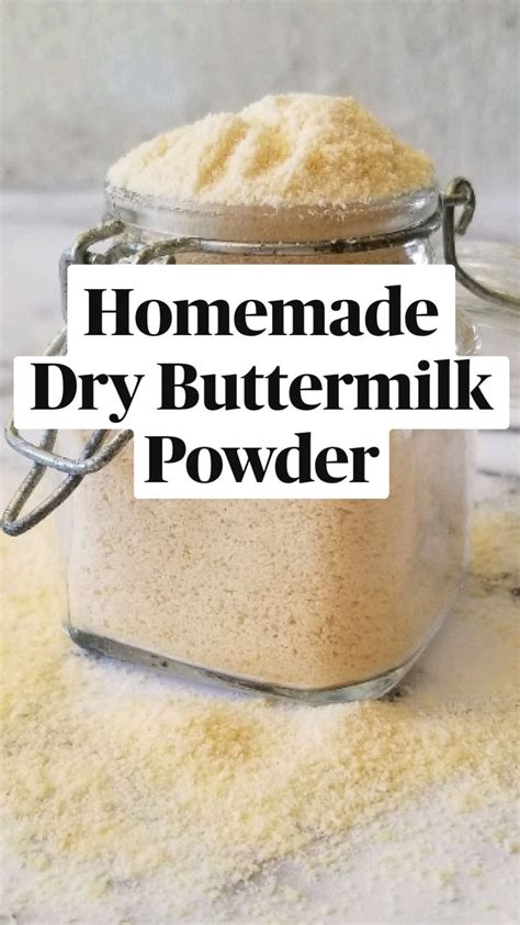 Homemade Dry Buttermilk Powder | Homemade dry mixes, Homemade condiments, Canning recipes