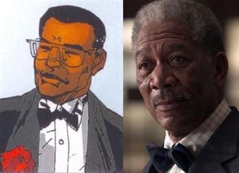 Lucius Fox-Morgan Freeman | Lucius fox, Morgan freeman, Fantasy cast