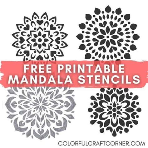 How To Easily Make Mandala Stencils - Colorful Craft Corner