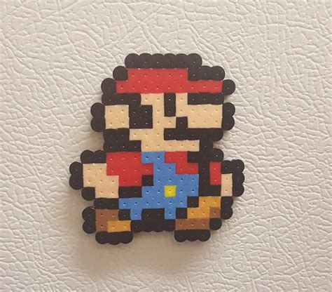 Mario Perler Bead Art, Pixel Art, Mario Bead Sprite, 8 Bit, Super Mario ...