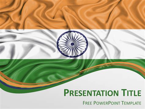 India Flag PowerPoint Template - PresentationGO.com