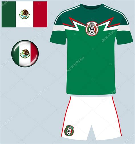 Mexico Football Jersey — Stock Vector © masterbilbo #92069750