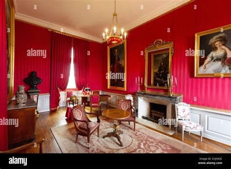 Chateau D'Amboise interior, Amboise France - the Orleans-Penthievre study, one of the ornate ...