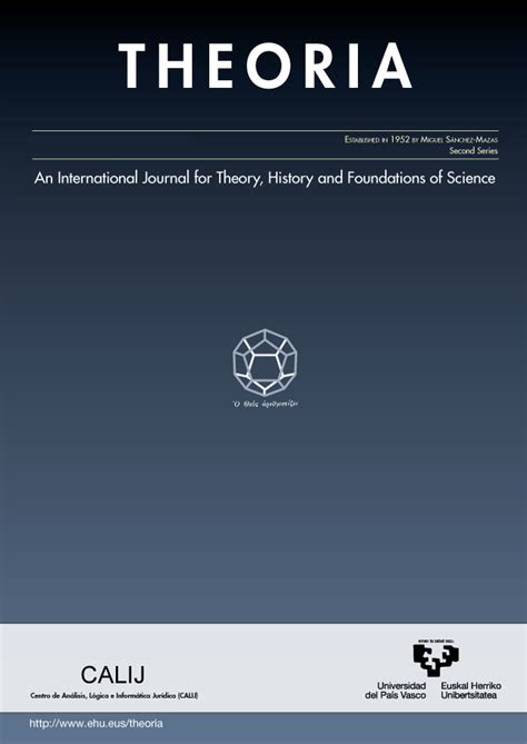 THEORIA. An International Journal for Theory, History and Foundations ...