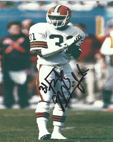 Frank Minnifield Browns 8-4 Signed 8x10 Photo