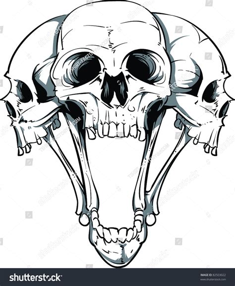 Vector Skull Illustration - 82503022 : Shutterstock