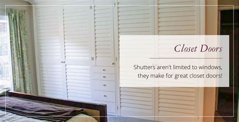 Sliding Shutter Closet Doors - Trabahomes