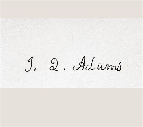 Signature Of John Quincy Adams 1767 To Drawing by Vintage Design Pics ...